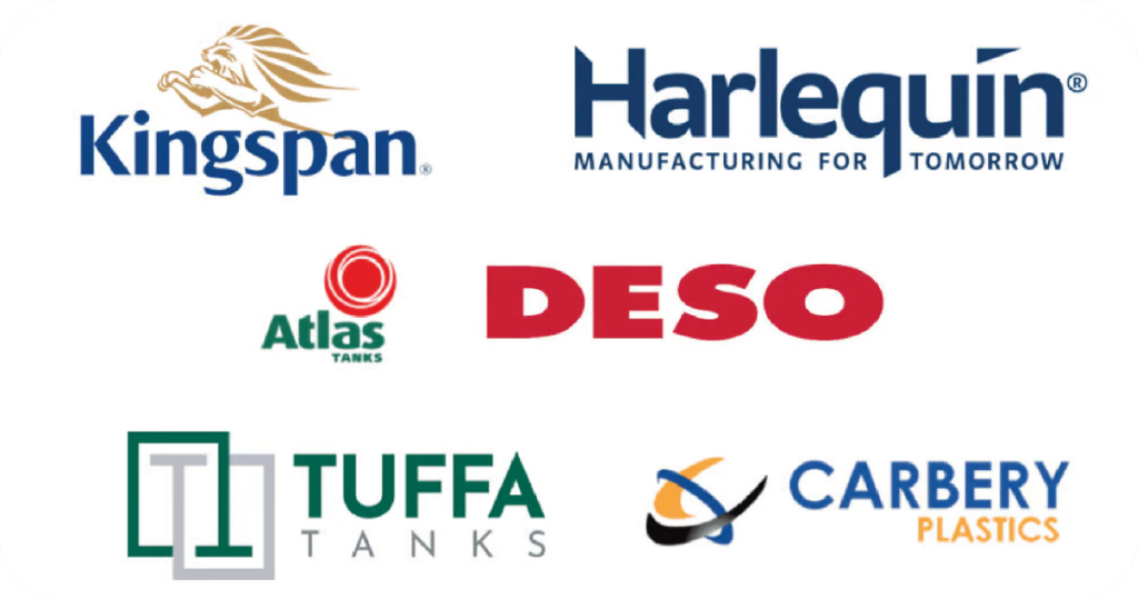 Oil tank banner logos